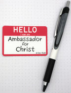 Ambassador For Christ Vinyl Sticker