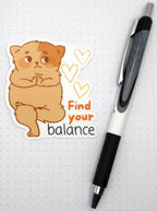 Find Your Balance Vinyl Sticker