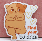 Find Your Balance Vinyl Sticker