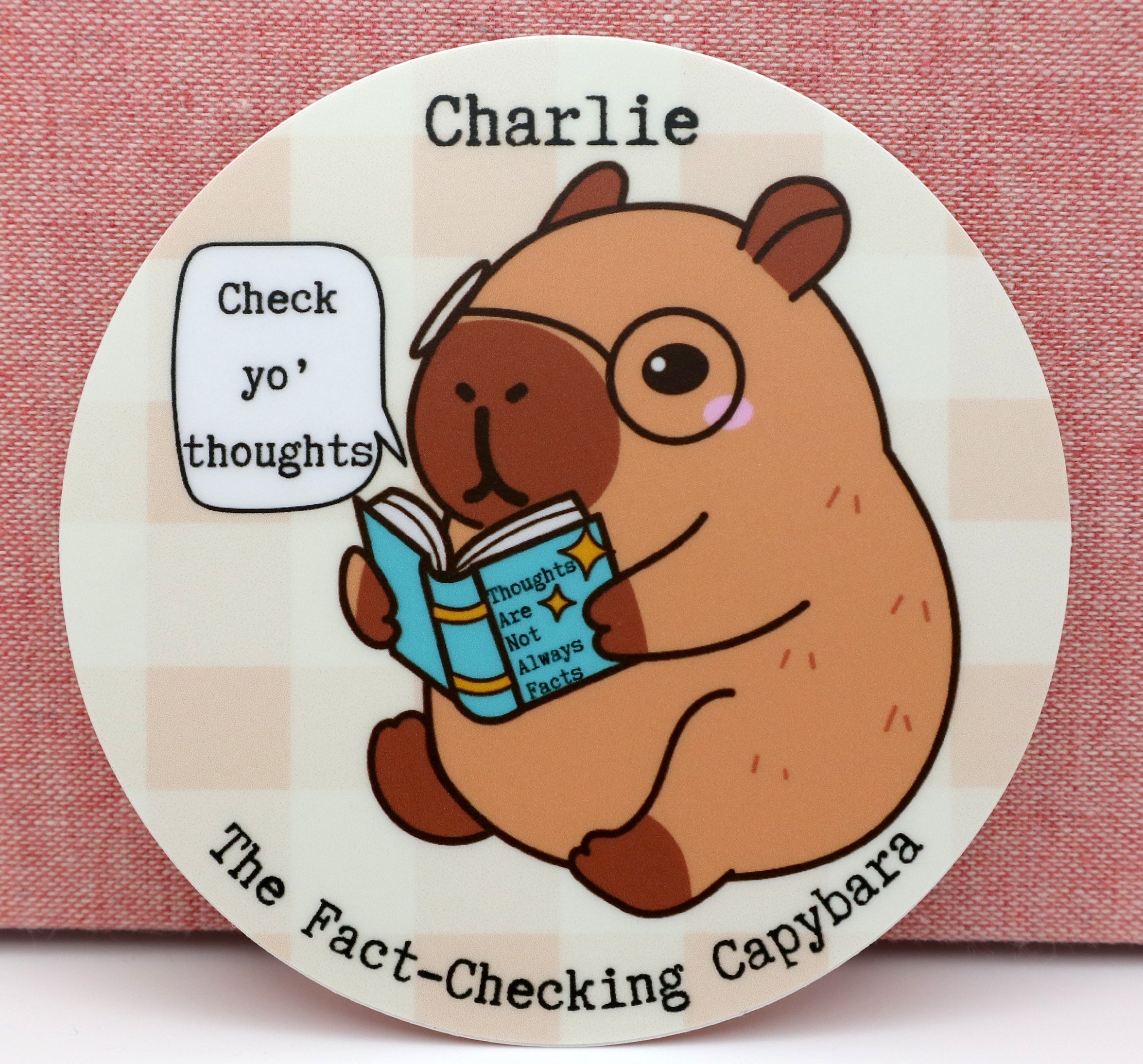 Check Your Thoughts Vinyl Sticker