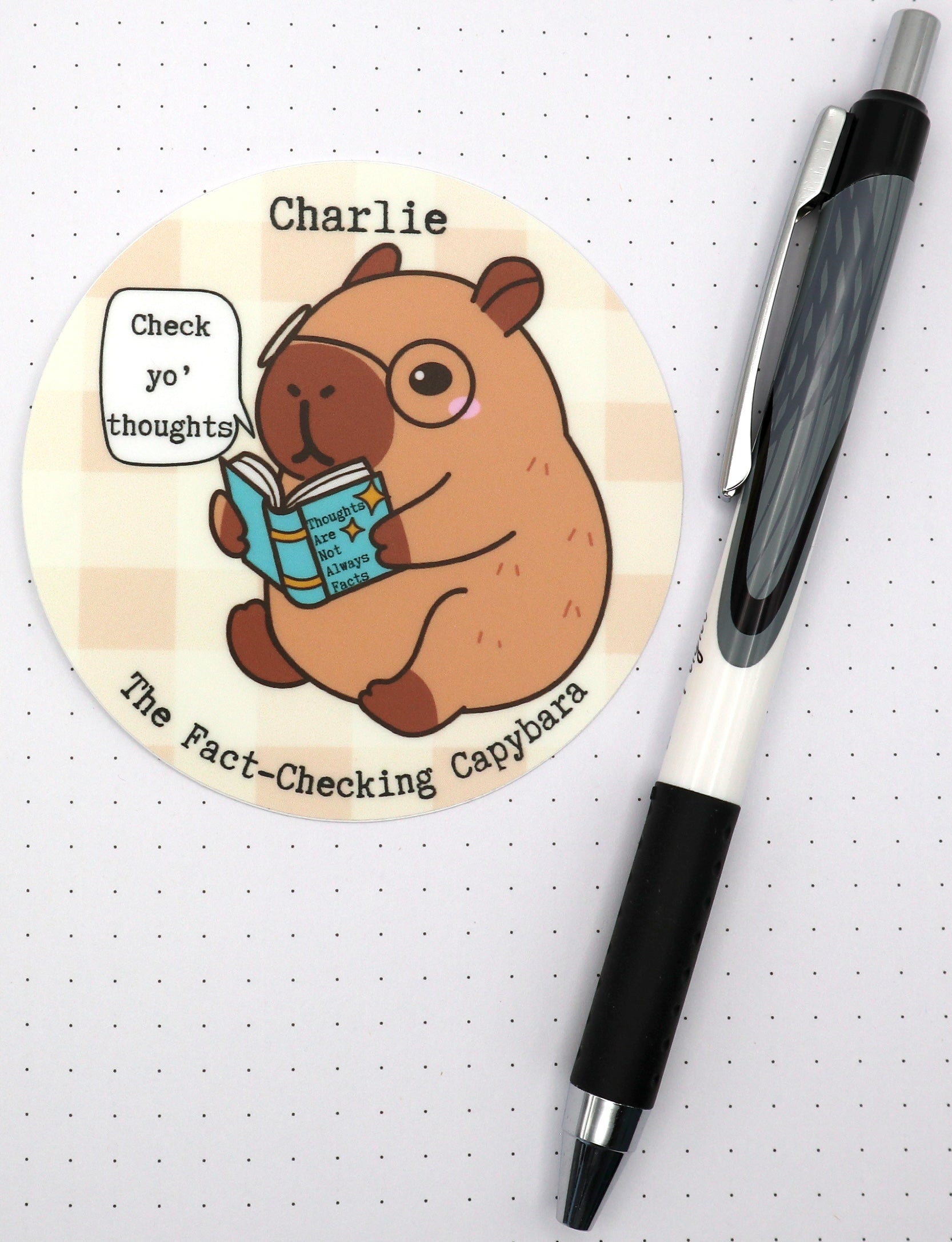 Check Your Thoughts Vinyl Sticker