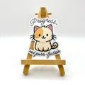 Progress, Not Purr-fection Vinyl Sticker