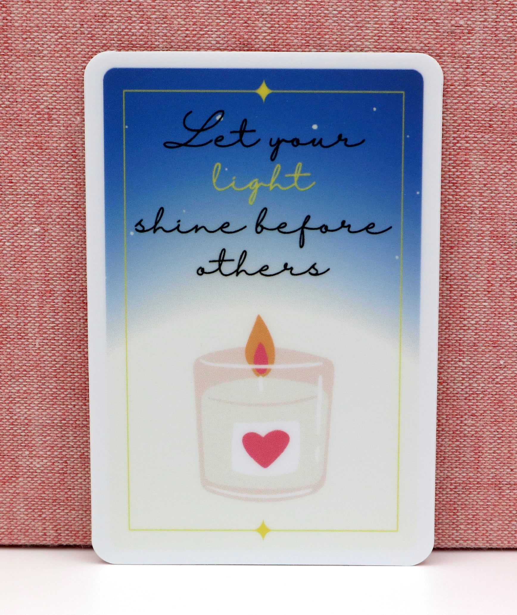 Let Your Light Shine Vinyl Sticker