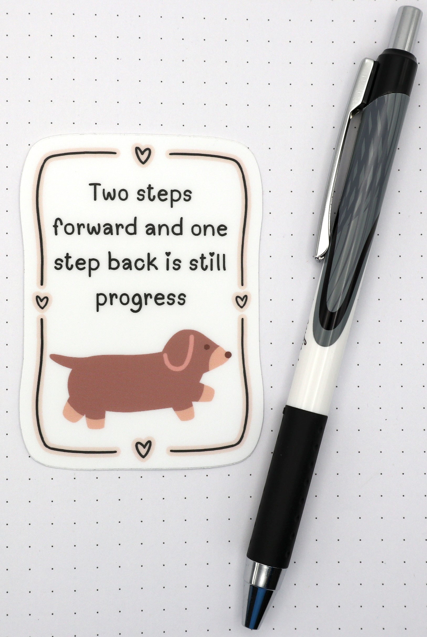 Two Steps Forward Vinyl Sticker